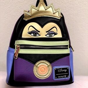 Loungefly Disney Villain Mini Backpack in Black, Purple & Gold